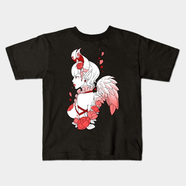 Angelical Demon Kids T-Shirt by Carla S.D.